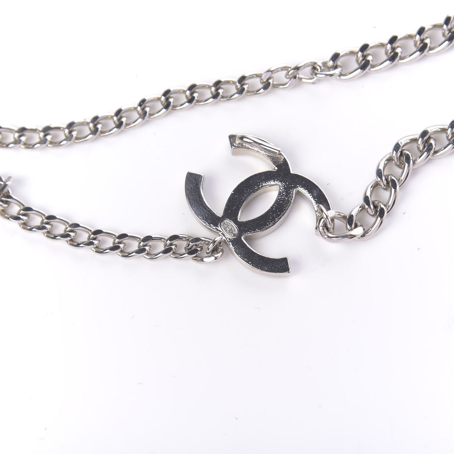 Enamel CC Ceinture Fantai Adjustable Belt Silver