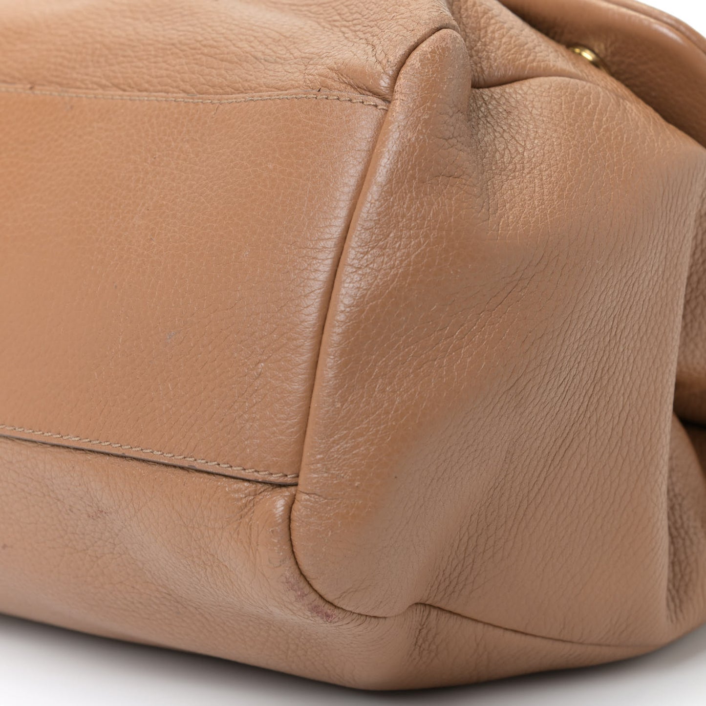 Grained Deerskin Large Miss Sicily Satchel
