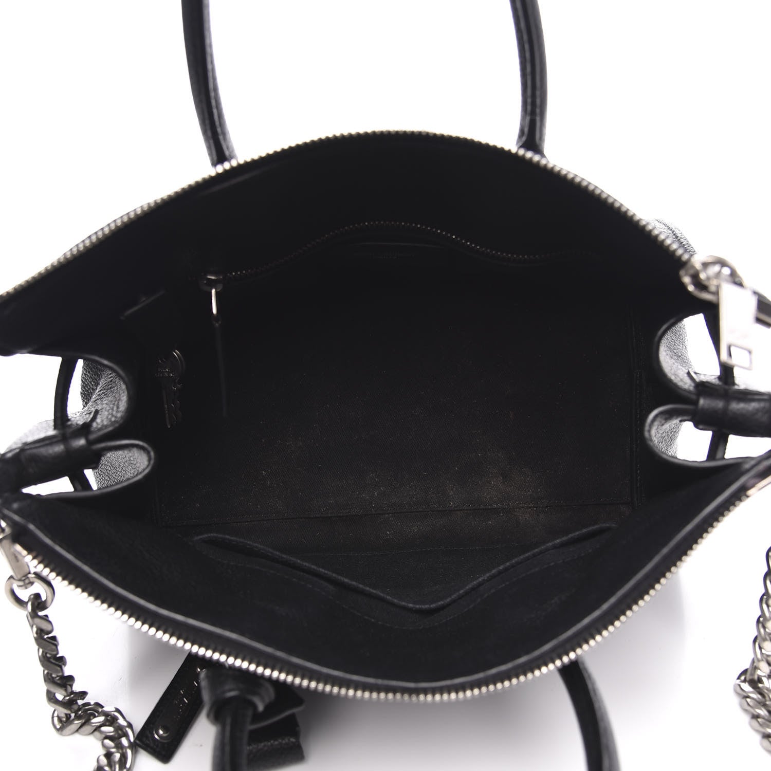 Saint Laurent Grained Calfskin Baby Supple Sac De Jour Black 7 of 12