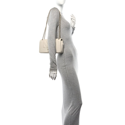 Chanel Sheepskin Chevron Quilted Medium Vintage Mademoiselle Flap White 2 of 10
