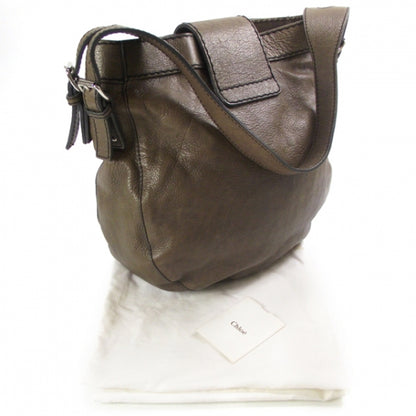 Chloe Leather Edith Shoulder Bag Olive Green 3 of 10