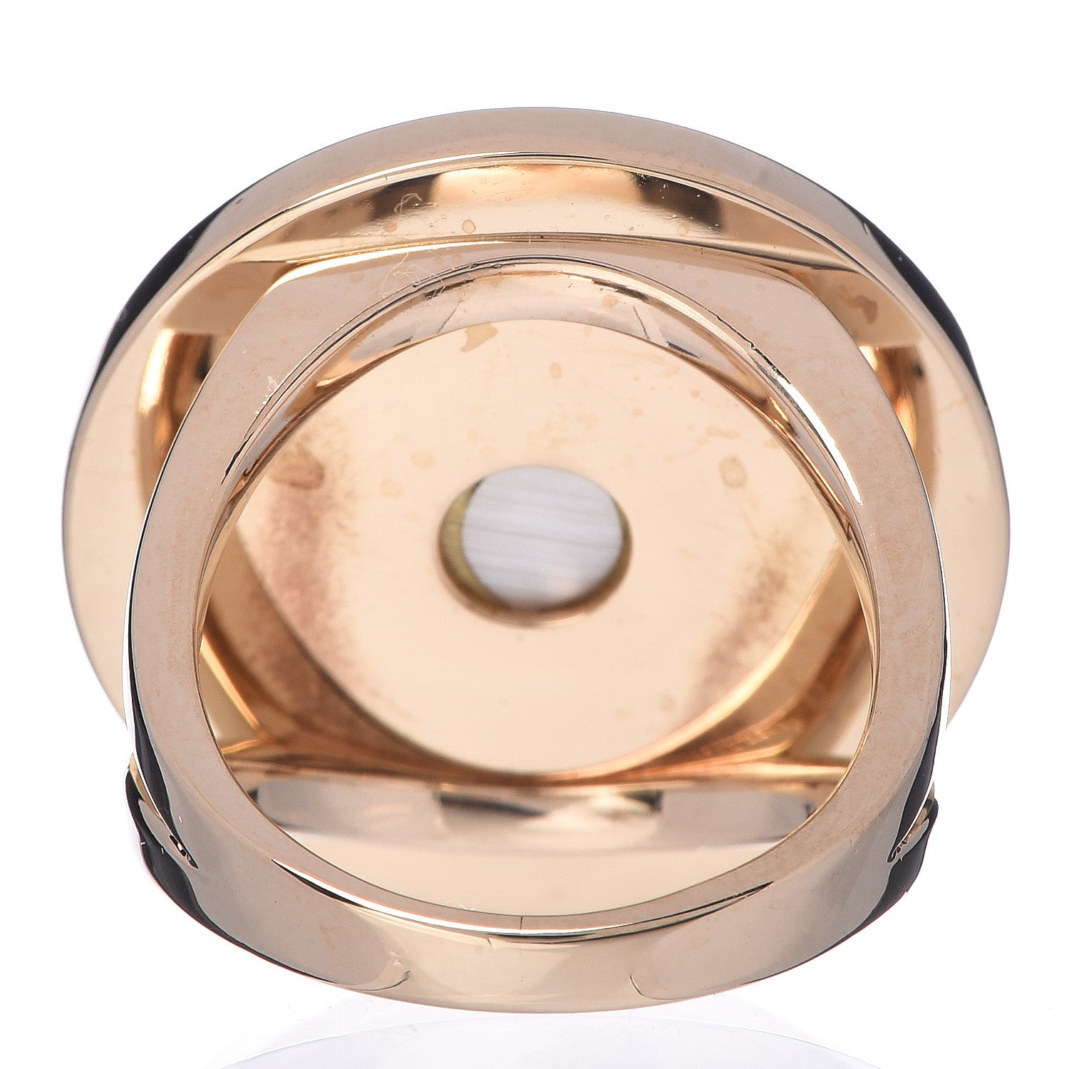 Bulgari 18K Yellow Gold Mother of Pearl BVLGARI BVLGARI Ring 53 6.5 4 of 5