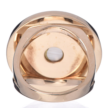 Bulgari 18K Yellow Gold Mother of Pearl BVLGARI BVLGARI Ring 53 6.5 4 of 5