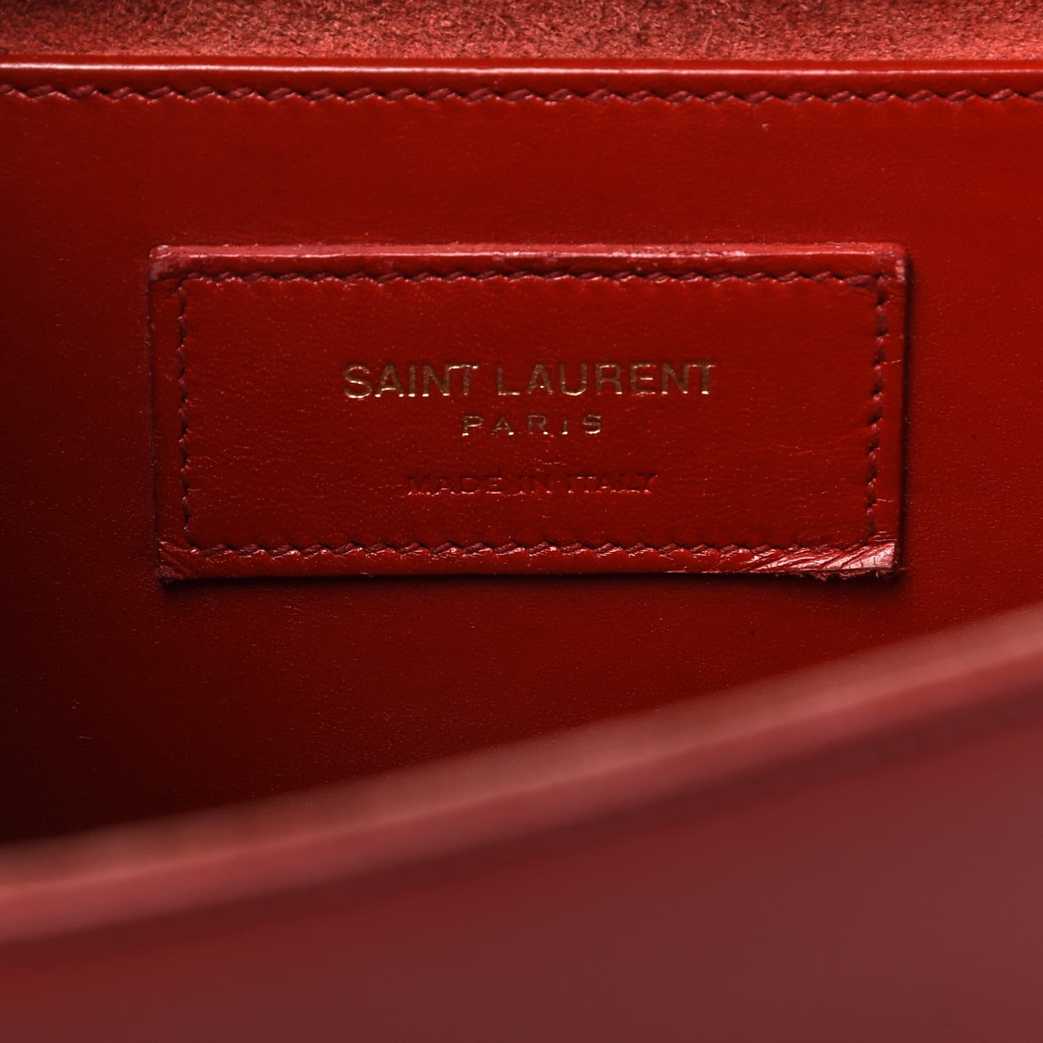 Saint Laurent Smooth Calfskin Medium Classic Monogram Kate Tassel Satchel Lipstick Red 8 of 10