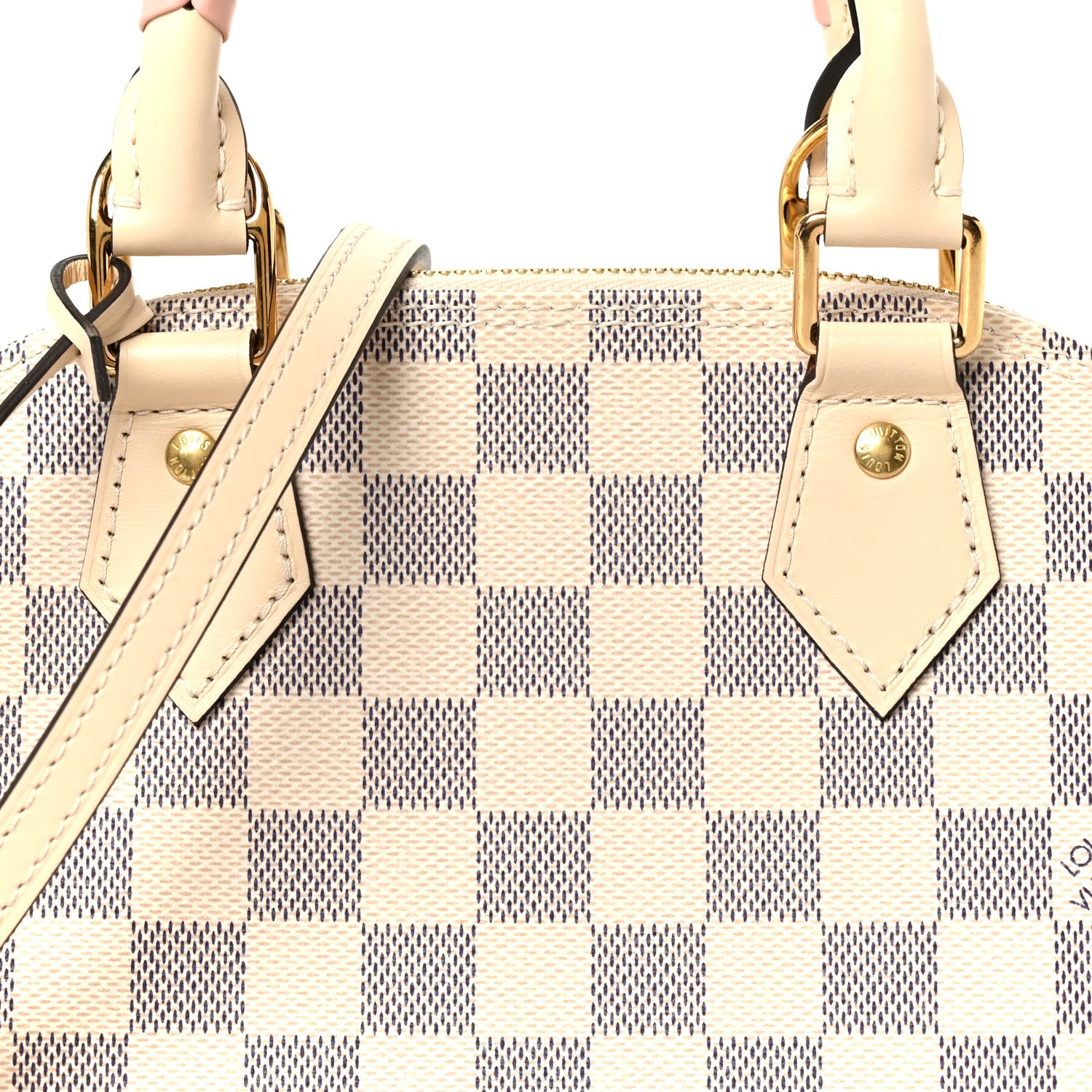 Louis Vuitton Damier Azur Braided Alma BB 10 of 13