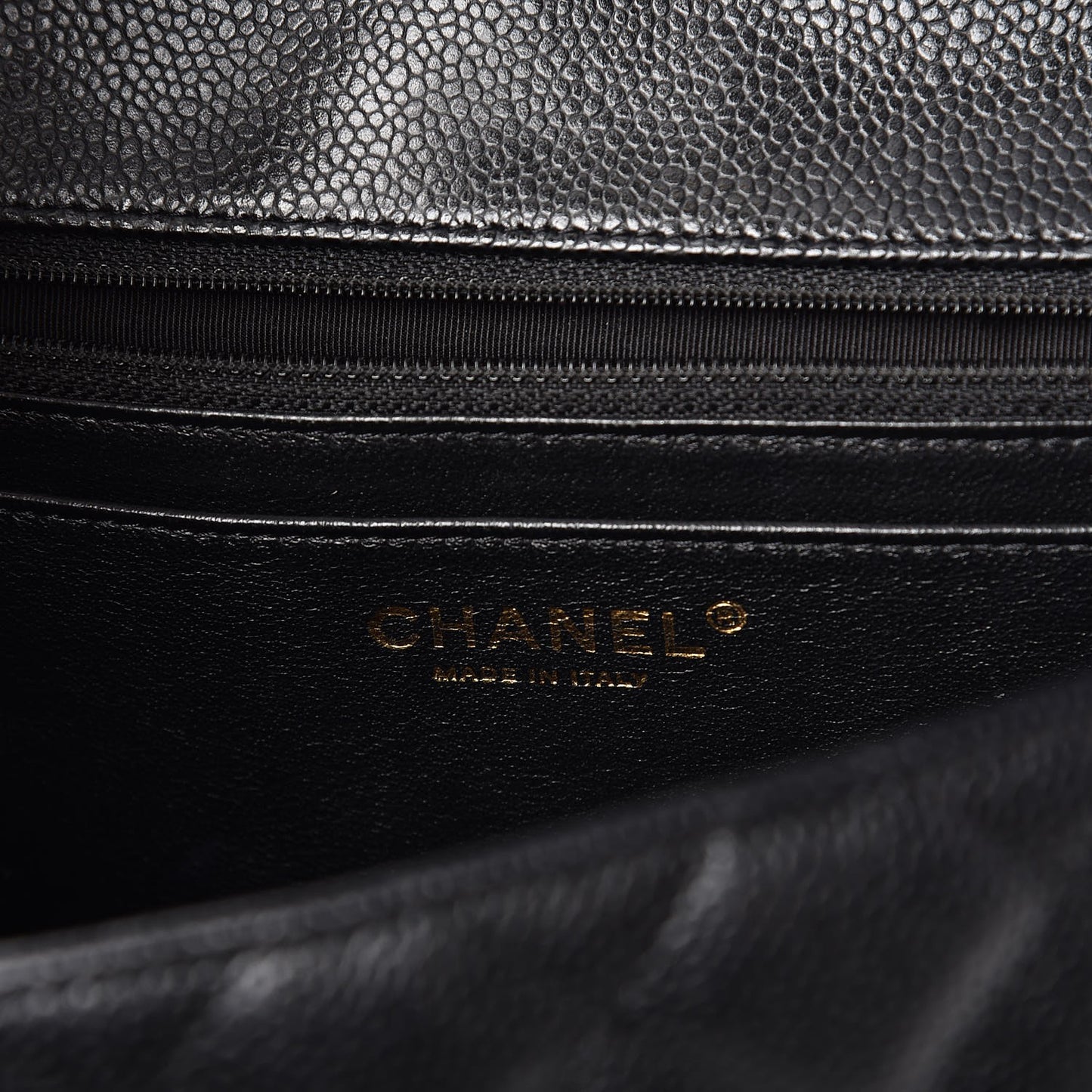 Caviar Quilted Jumbo Single Flap Black