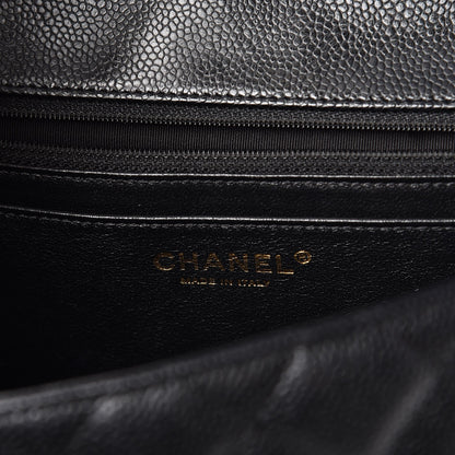 Chanel Caviar Quilted Jumbo Single Flap Black 7 of 8