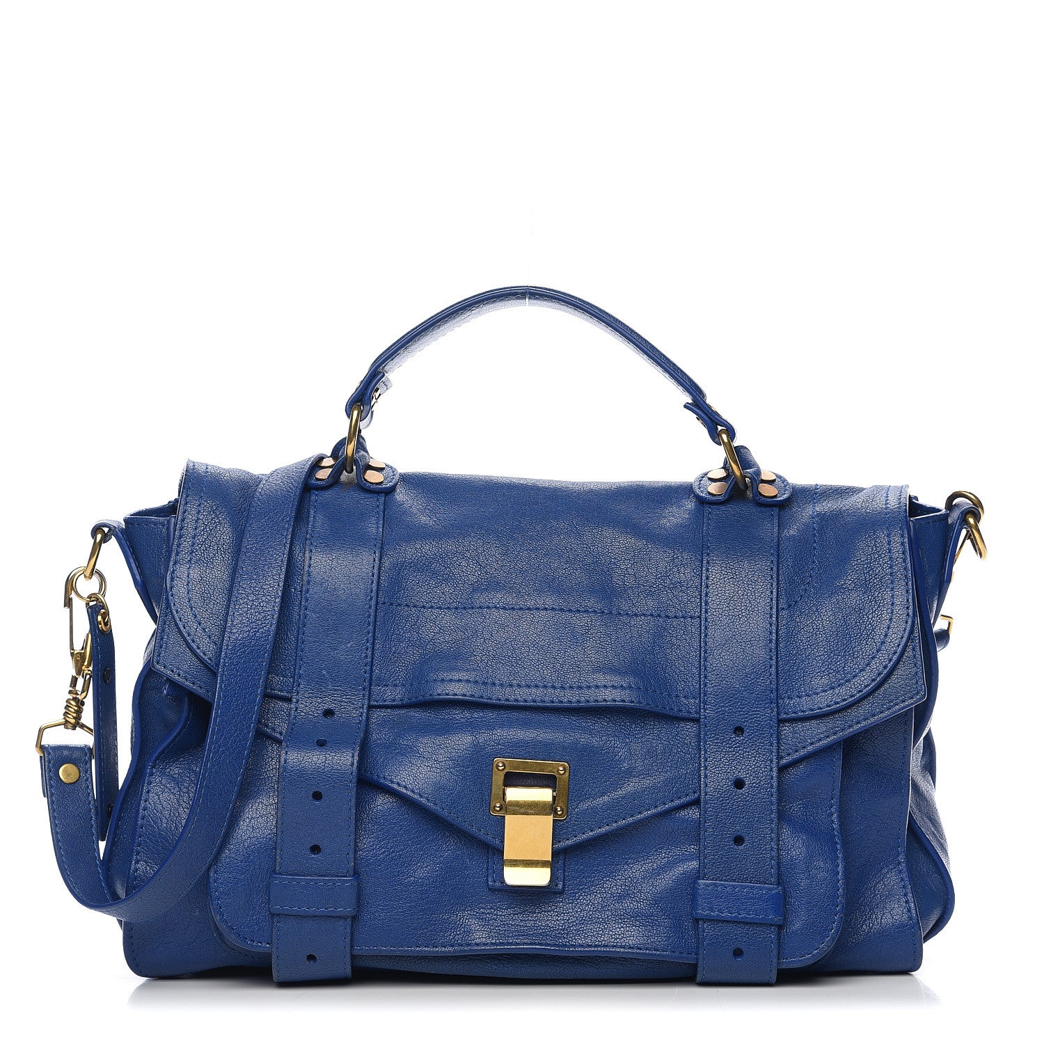 Proenza Schouler Lambskin Medium PS1 Satchel Royal Blue 1 of 11