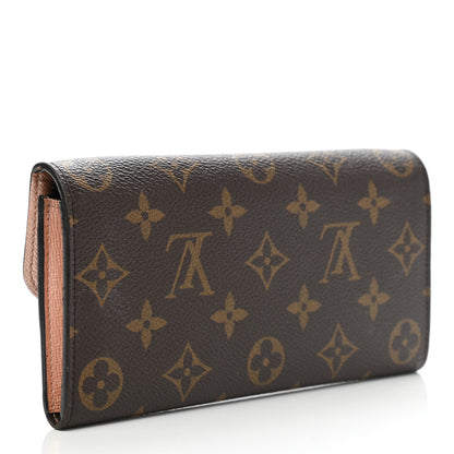 Louis Vuitton Monogram Emilie Wallet Rose Ballerine 3 of 16