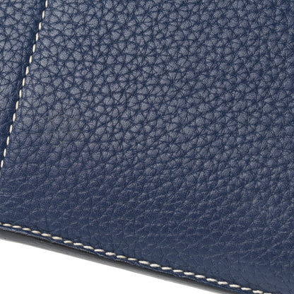 Hermes Taurillon Clemence Halzan 31 GM Bleu Saphir 14 of 16