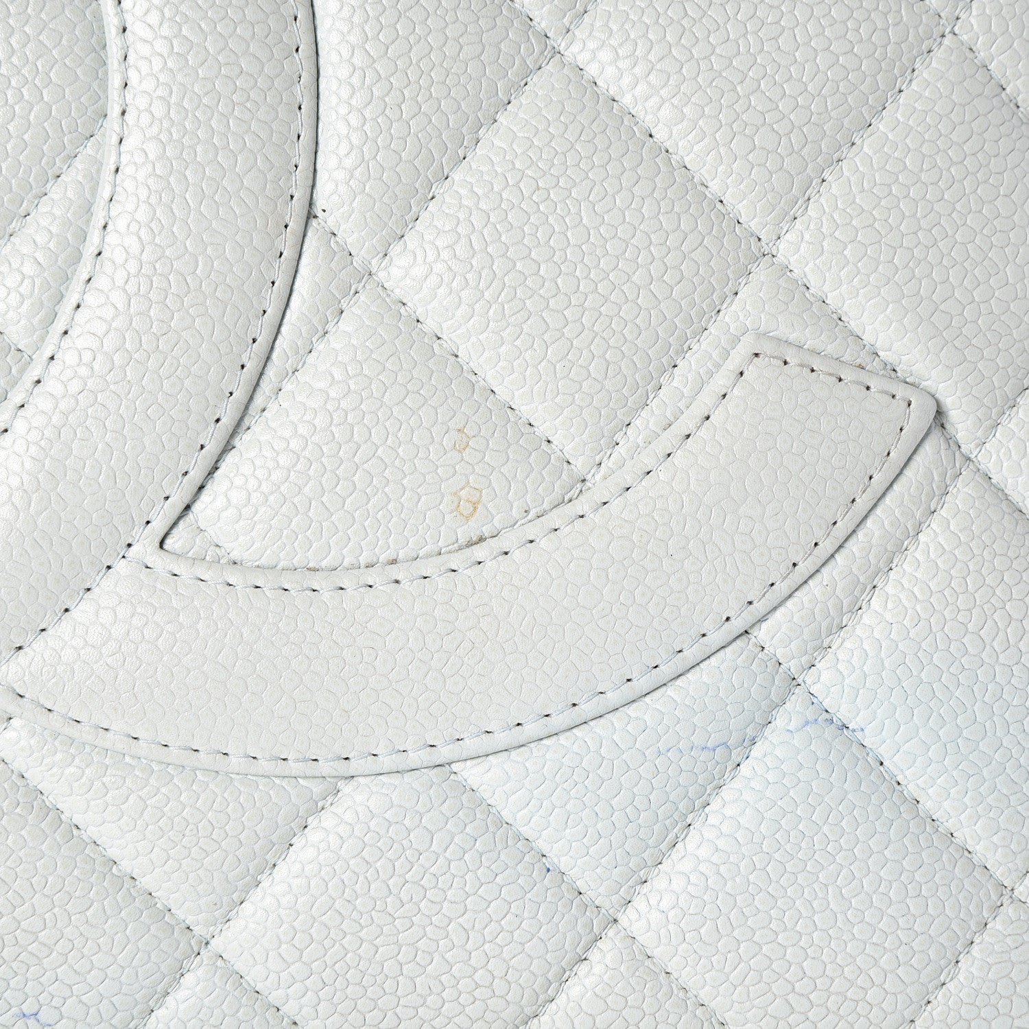 Chanel Caviar Quilted Medallion Tote Light Blue 12 of 14