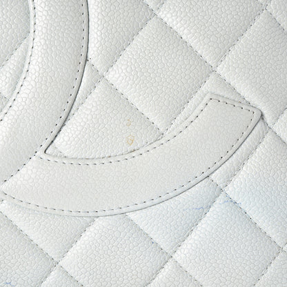 Chanel Caviar Quilted Medallion Tote Light Blue 12 of 14