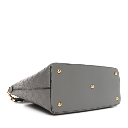 Gucci Guccissima Linea A Foldover Tote Storm Grey 4 of 10