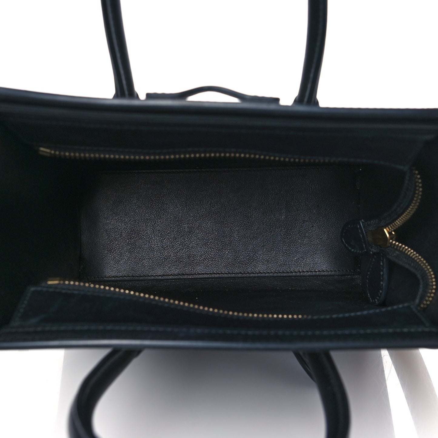 Drummed Calfskin Suede Nano Tri-Color Luggage Amber