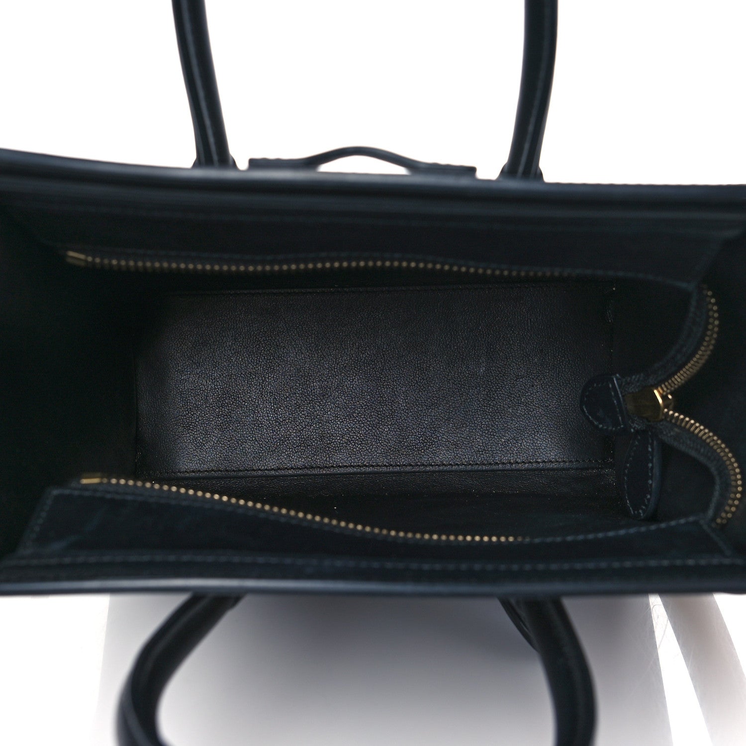 Celine Drummed Calfskin Suede Nano Tri-Color Luggage Amber 4 of 9