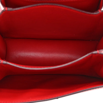Celine Smooth Calfskin Small Classic Box Flap Bag Red 5 of 10