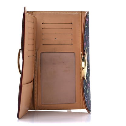 Louis Vuitton Monogram Multicolor Eugenie Wallet Black 5 of 12