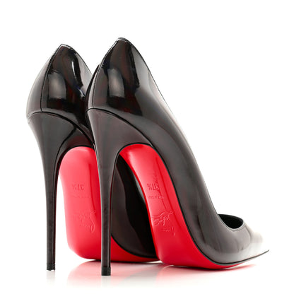 Christian Louboutin Metallic Patent Psychic So Kate 120 Pumps 37.5 Black 4 of 7