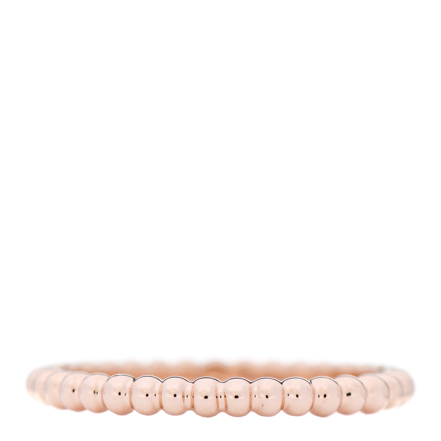 Van Cleef & Arpels 18K Rose Gold Small Perlee Ring 54 6.75 3 of 5