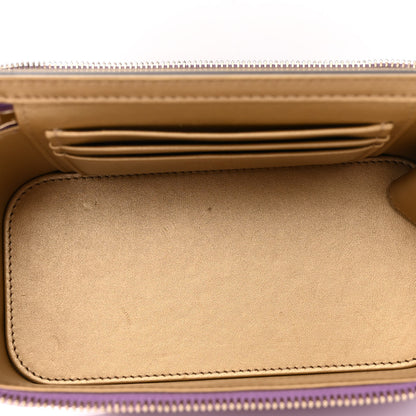 Chanel Lambskin Quilted Pearl Crush Small Vanity Case With Chain Purple 5 of 10