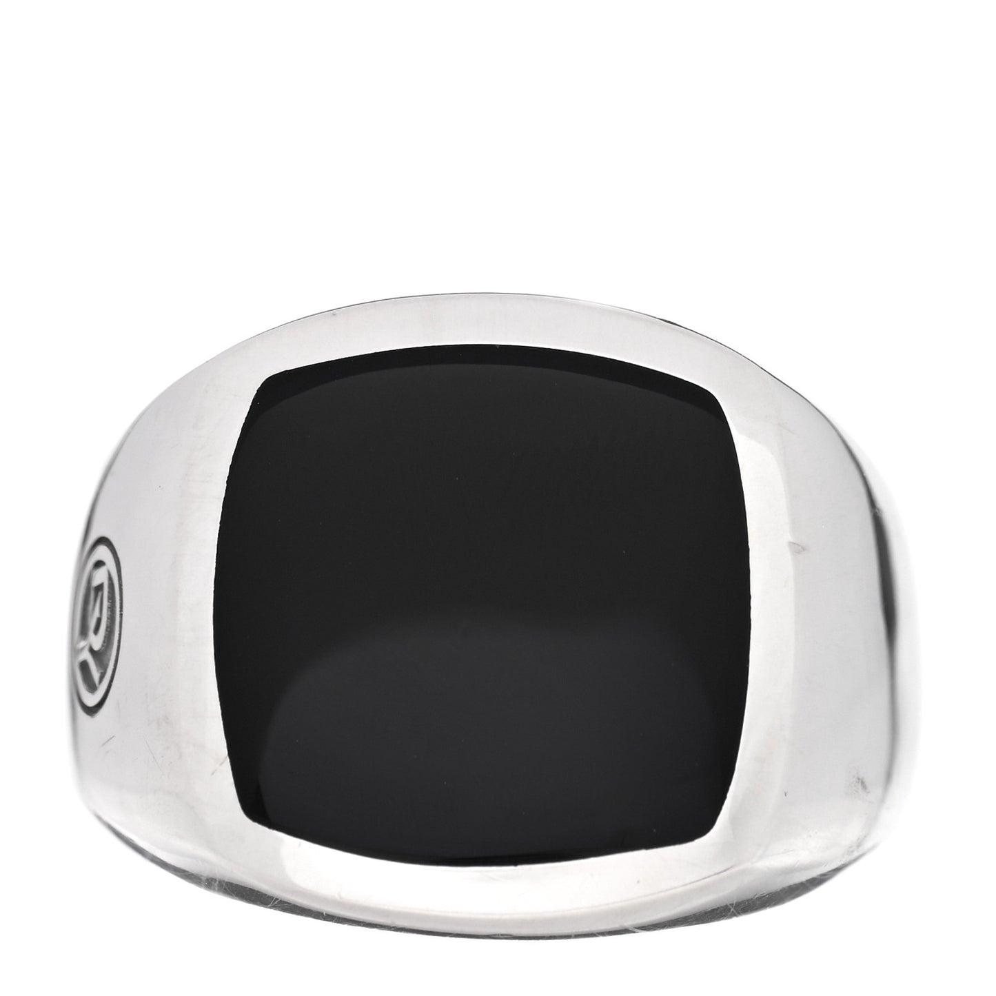Sterling Silver Black Onyx Signet Ring 63 10.5