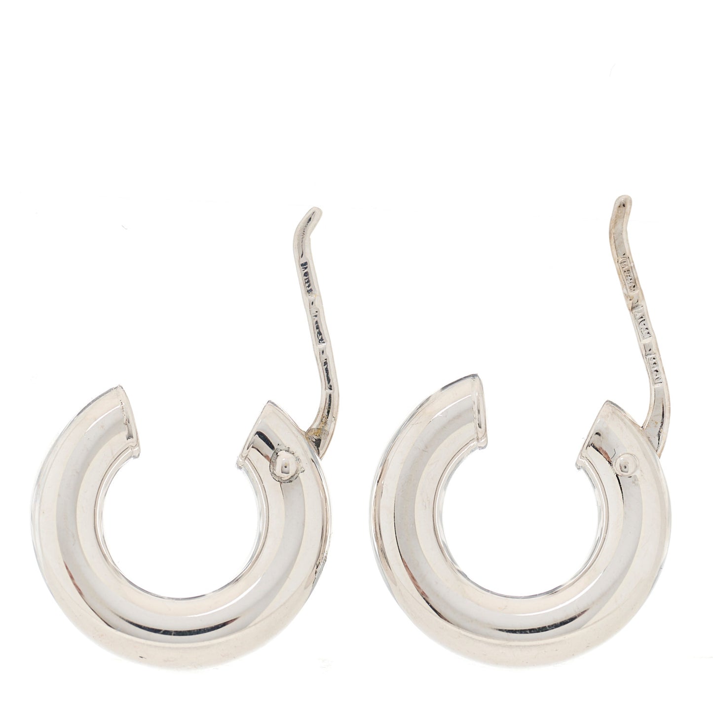 18K White Gold Mini Hoop Earrings