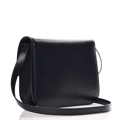 Celine Box Calfskin Medium Classic Box Flap Bag Navy 3 of 10