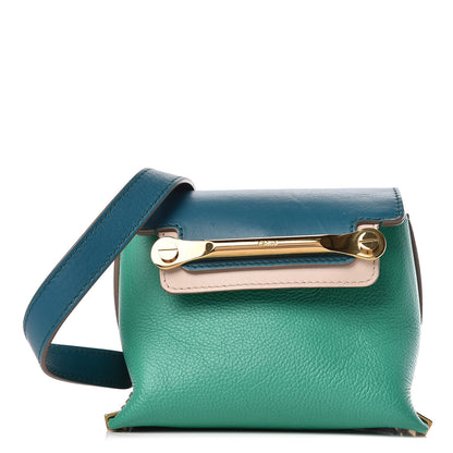 Chloe Calfskin Mini Clare Shoulder Bag Green Turquoise 1 of 14