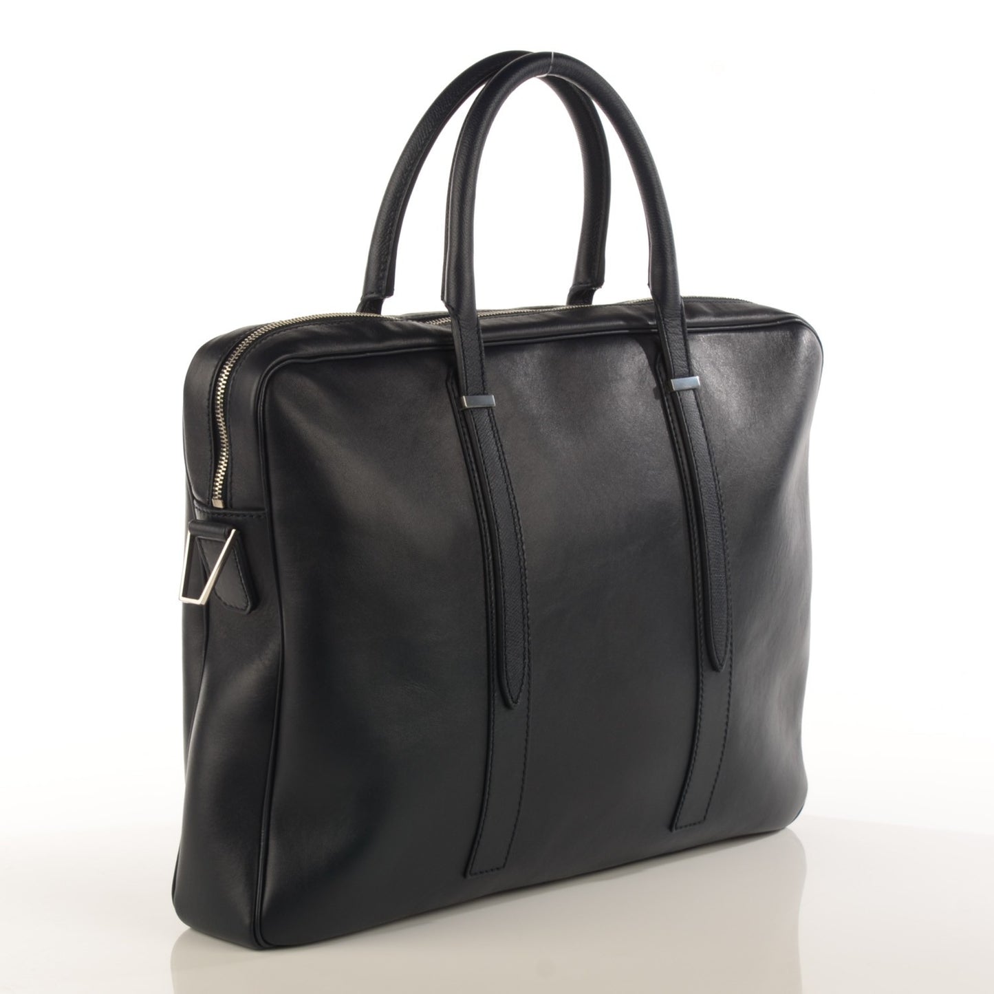 Elegant Calfskin Phileas Computer Case Bleu Nuit