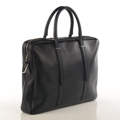 Balenciaga Elegant Calfskin Phileas Computer Case Bleu Nuit 3 of 7