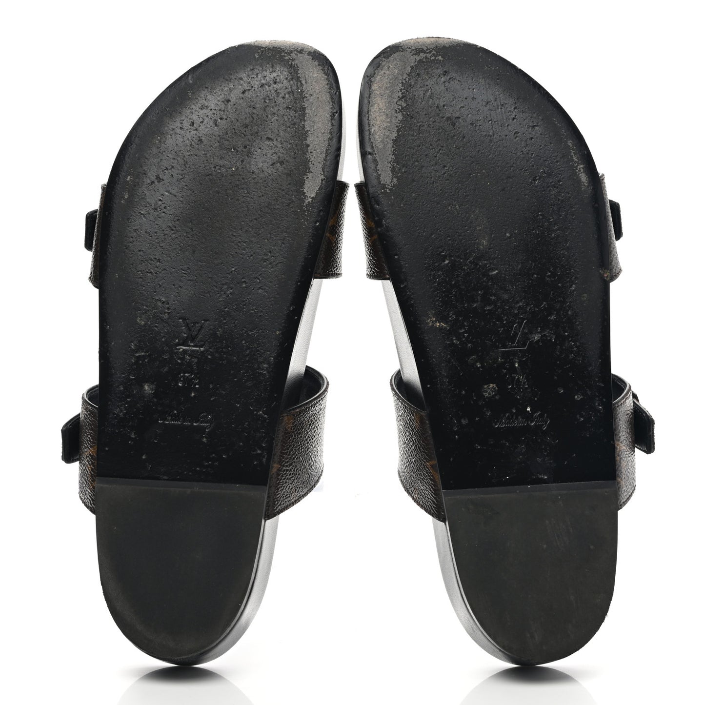 Monogram Bom Dia Mule Sandals 37.5 Black