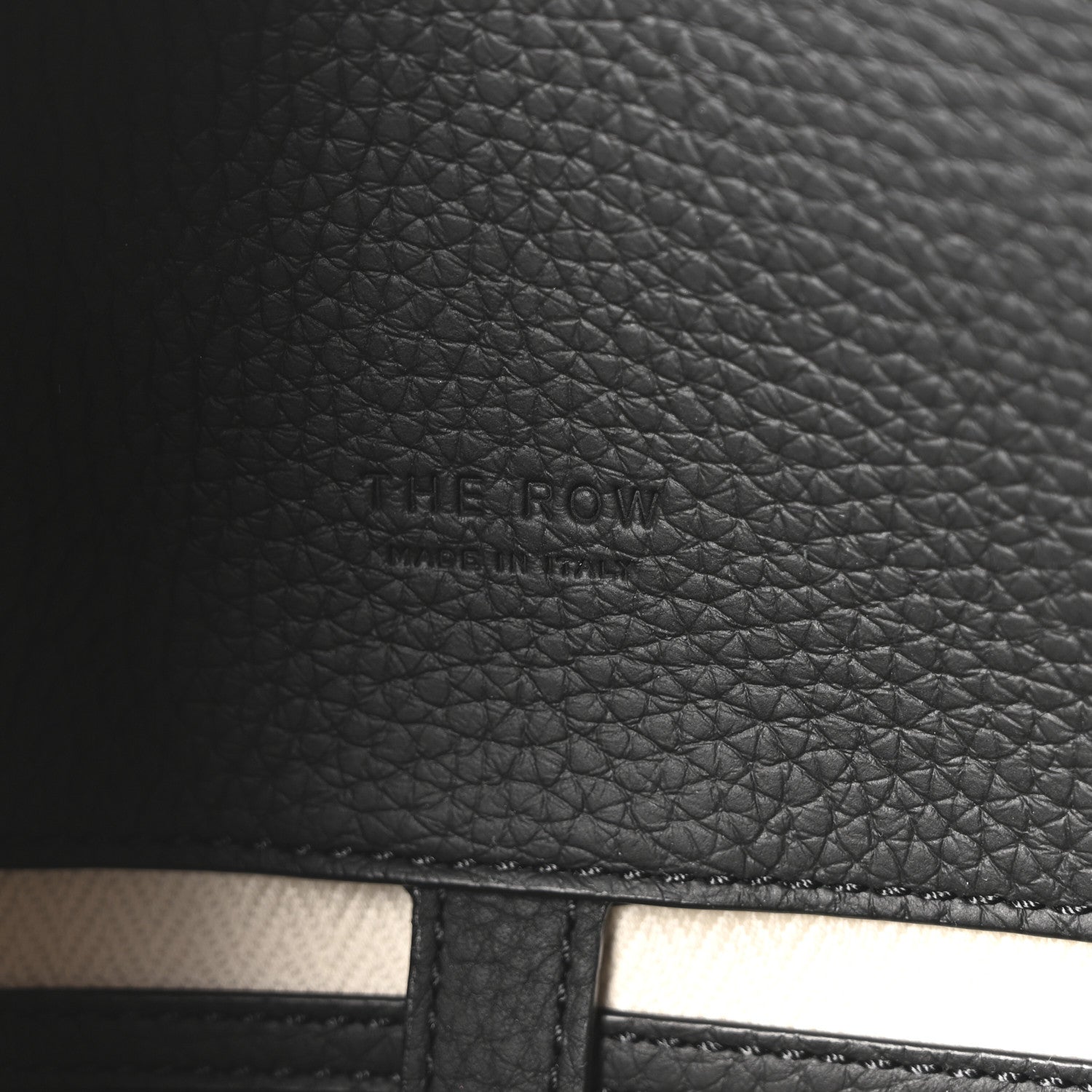 The Row Matte Grained Calfskin Soft Margaux 15 Black 6 of 9