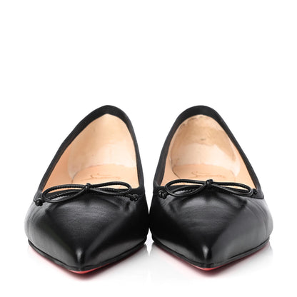 Christian Louboutin Nappa Spiked Hall Flats 38.5 Black 2 of 10