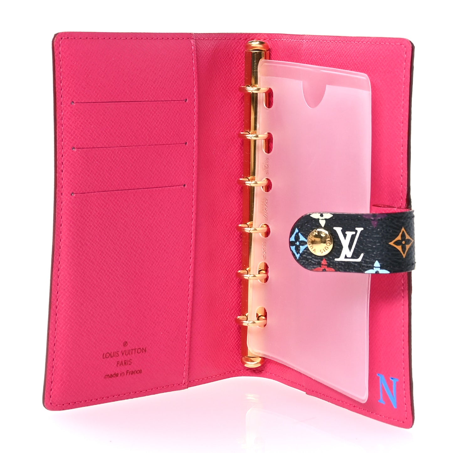 Monogram Multicolor Small Ring Agenda Cover Black Grenade