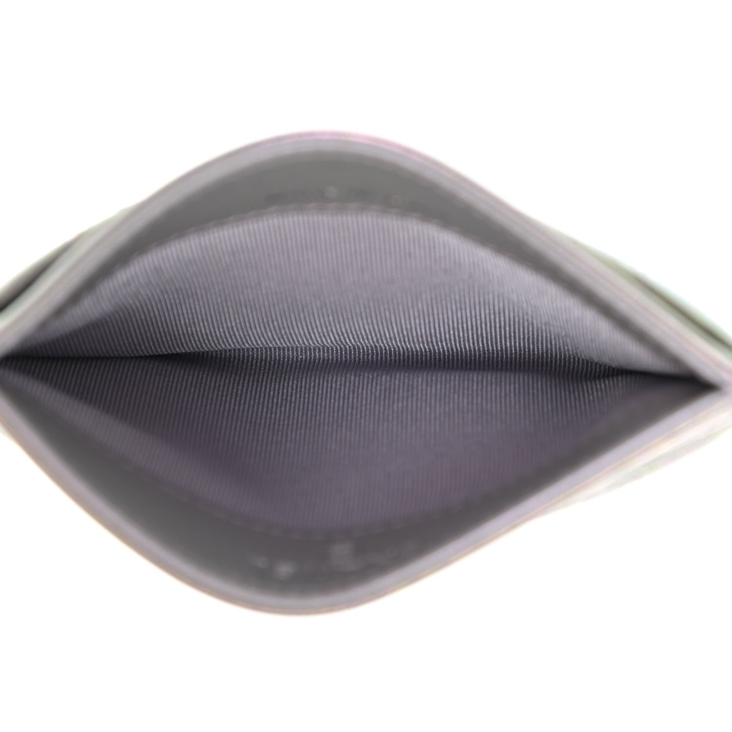 Chanel Iridescent Calfskin Quilted Card Holder Light Purple 5 of 9