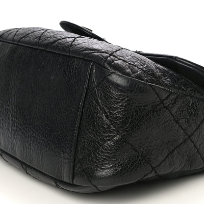 Chanel Glazed Calfskin Stitched On The Road Flap Black 10 of 19
