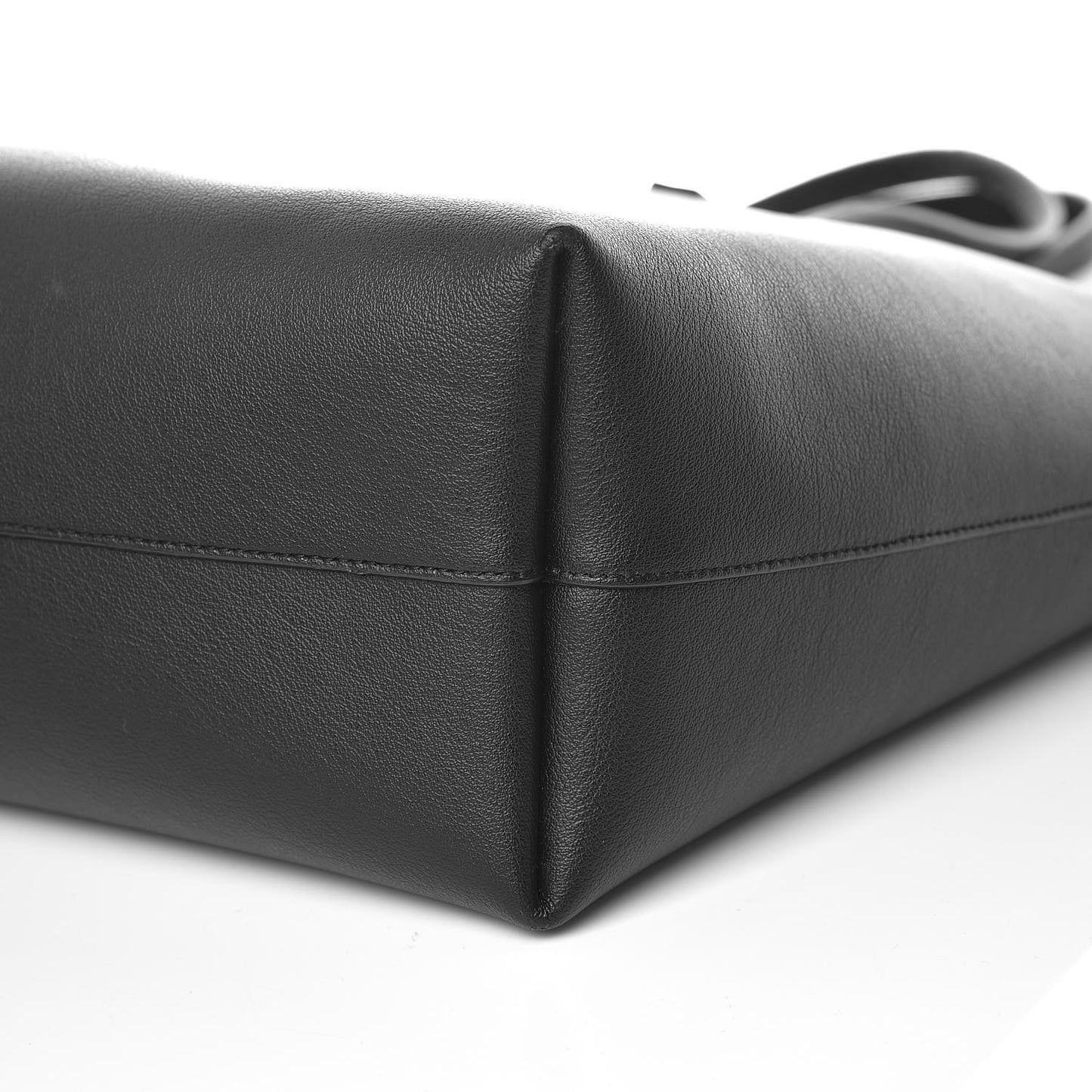 Calfskin Large Shopping Tote Black