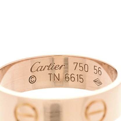 Cartier 18K Pink Gold 5.5mm LOVE Ring 56 7.5 4 of 5