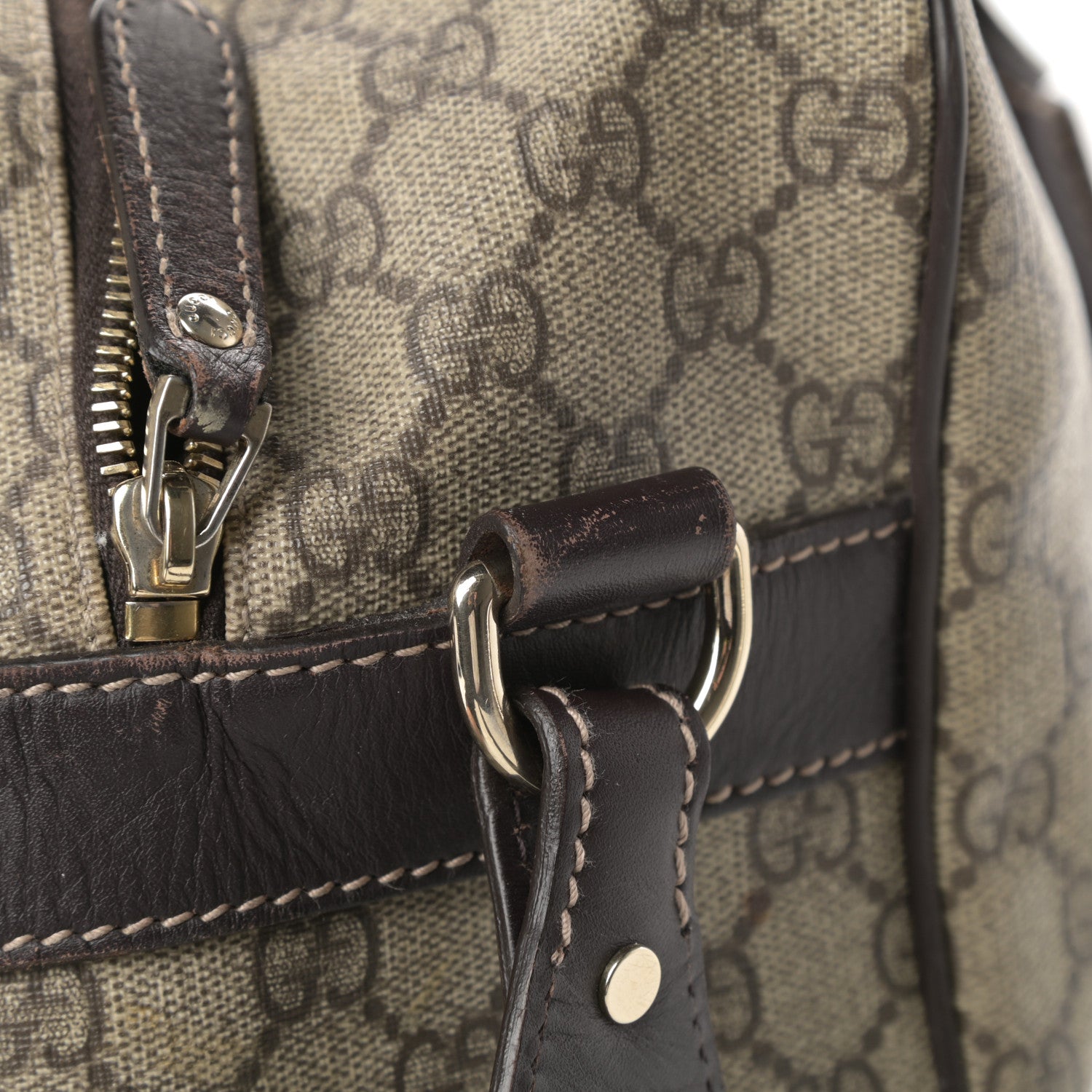Gucci GG Plus Monogram Medium Carry On Duffle Dark Brown 19 of 19