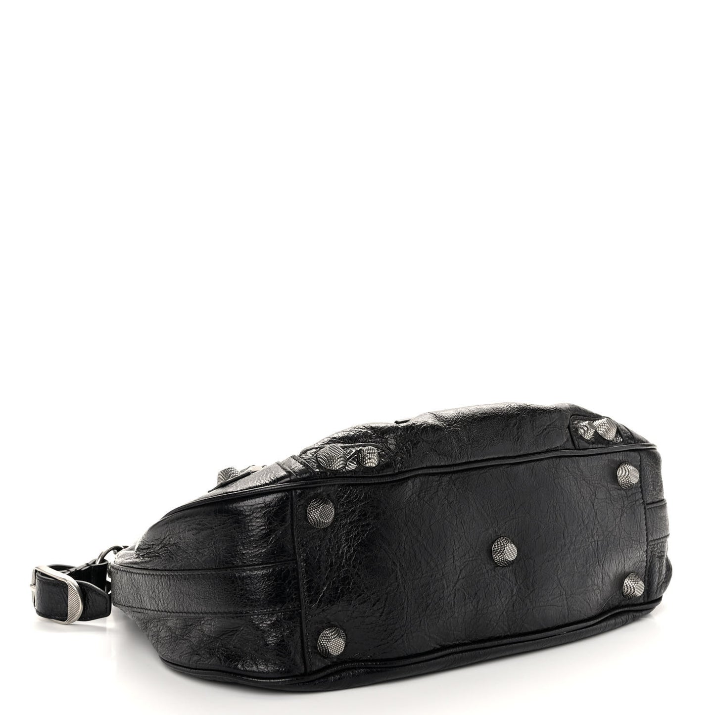 Agneau Arena Medium Le Cagole Shoulder Bag Black