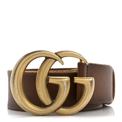 Gucci Faded Calfskin Double G 40mm Belt 80 32 Cuir 1 of 7