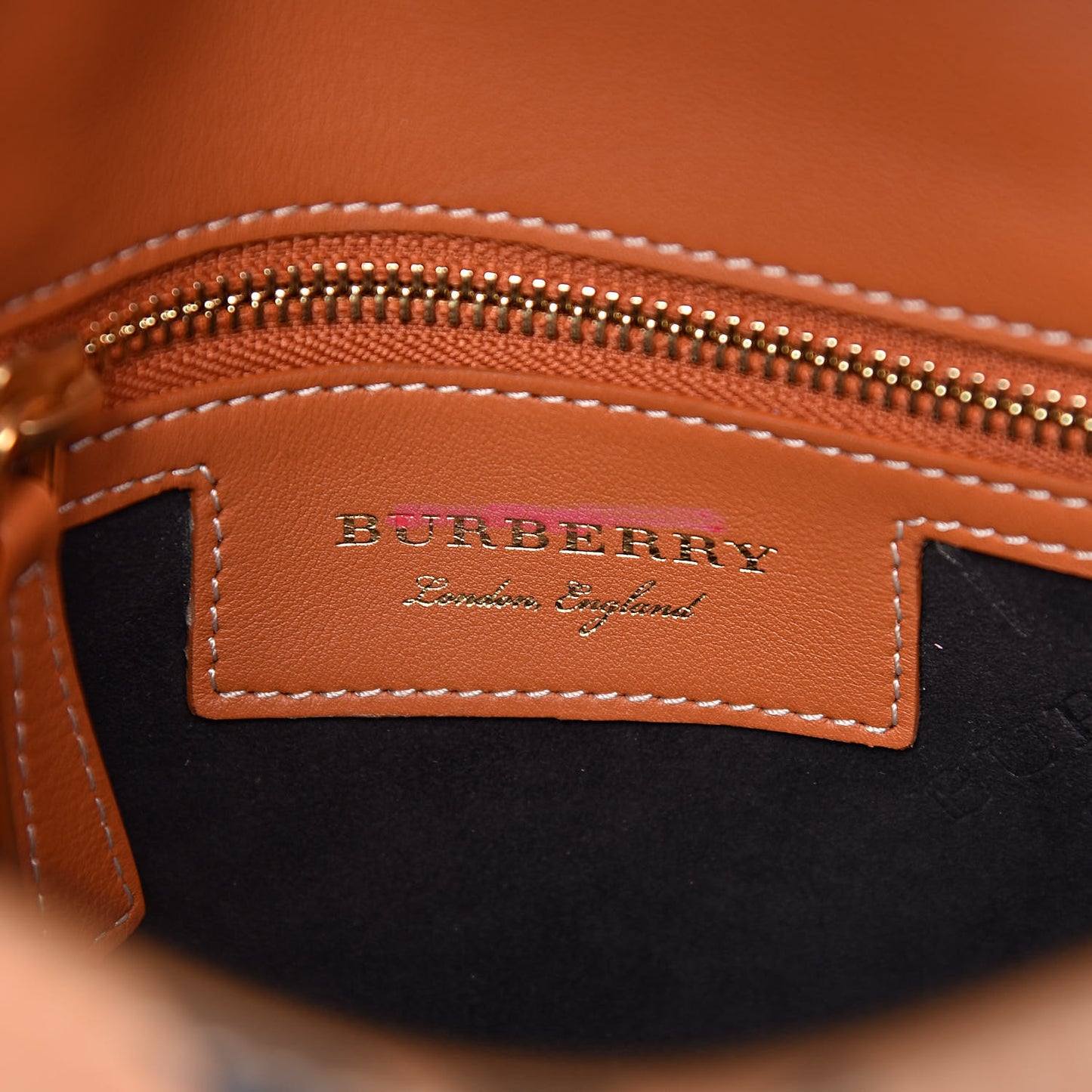 Trench Calfskin Splash Print Small DK88 Top Handle Bag Pale Clementine Burnt Sienna