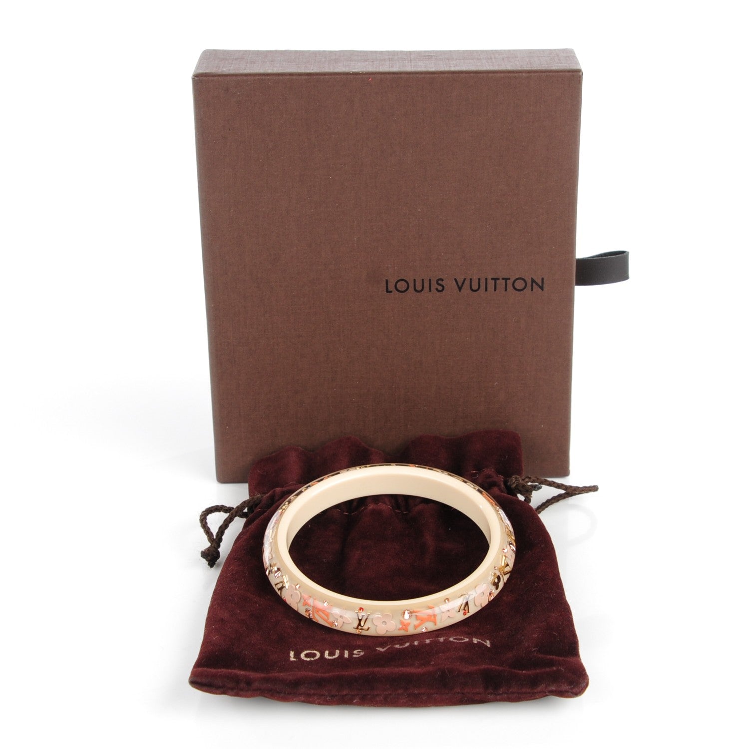 Louis Vuitton Resin Swarovski Medium Inclusion Bracelet PM Nacre 4 of 4