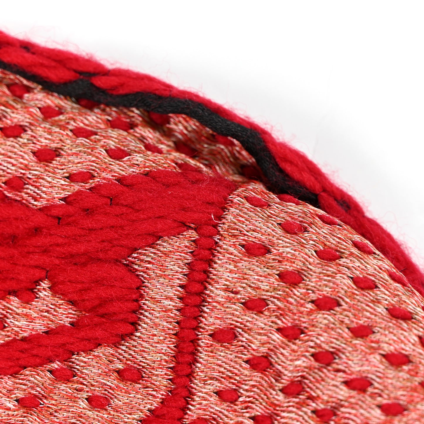 Wool Silk Logomania Vuittonite Scarf Red