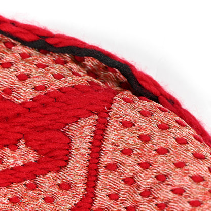 Louis Vuitton Wool Silk Logomania Vuittonite Scarf Red 4 of 6