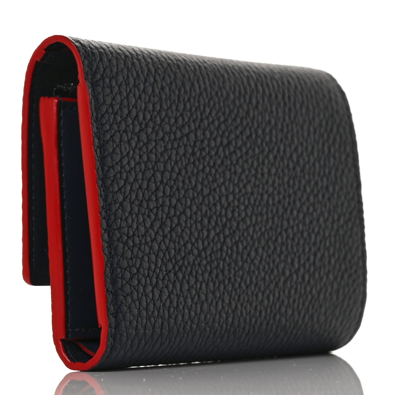 Louis Vuitton Taurillon Capucines Compact Wallet Marine Rouge 3 of 9