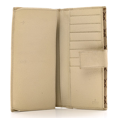 Gucci Monogram Metal Bar Continental Flap Wallet Off White 5 of 11