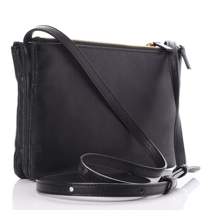 Celine Lambskin Small Trio Crossbody Bag Black 3 of 7