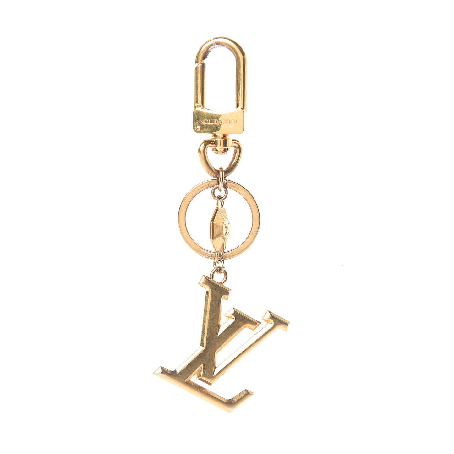 LV Facettes Bag Charm Key Holder Gold