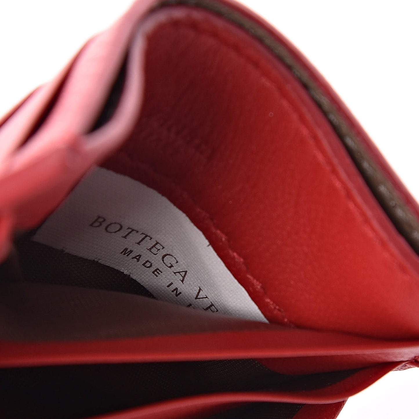 Nappa Intrecciato VN Card Case Red